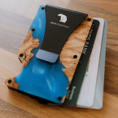 Minimalist Wallet - Ocean Blue