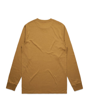 Bear Organic Longsleeve Heavy Cotton Tee - Camel