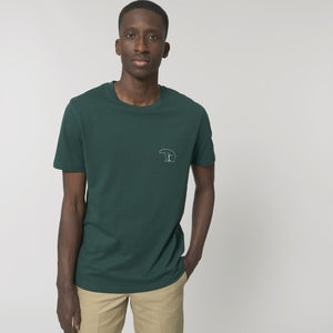 Bear Heavy Organic Cotton Tee - Glazed Green