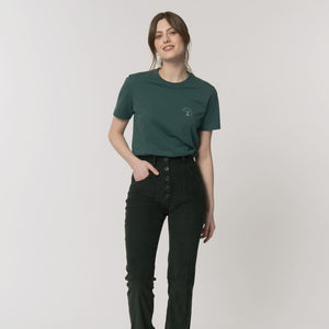 Bear Heavy Organic Cotton Tee - Glazed Green