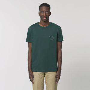 Bear Heavy Organic Cotton Tee - Glazed Green