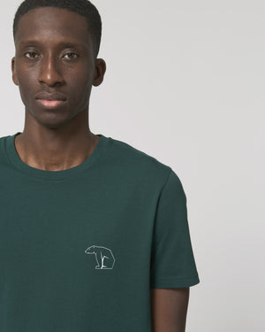 Bear Heavy Organic Cotton Tee - Glazed Green