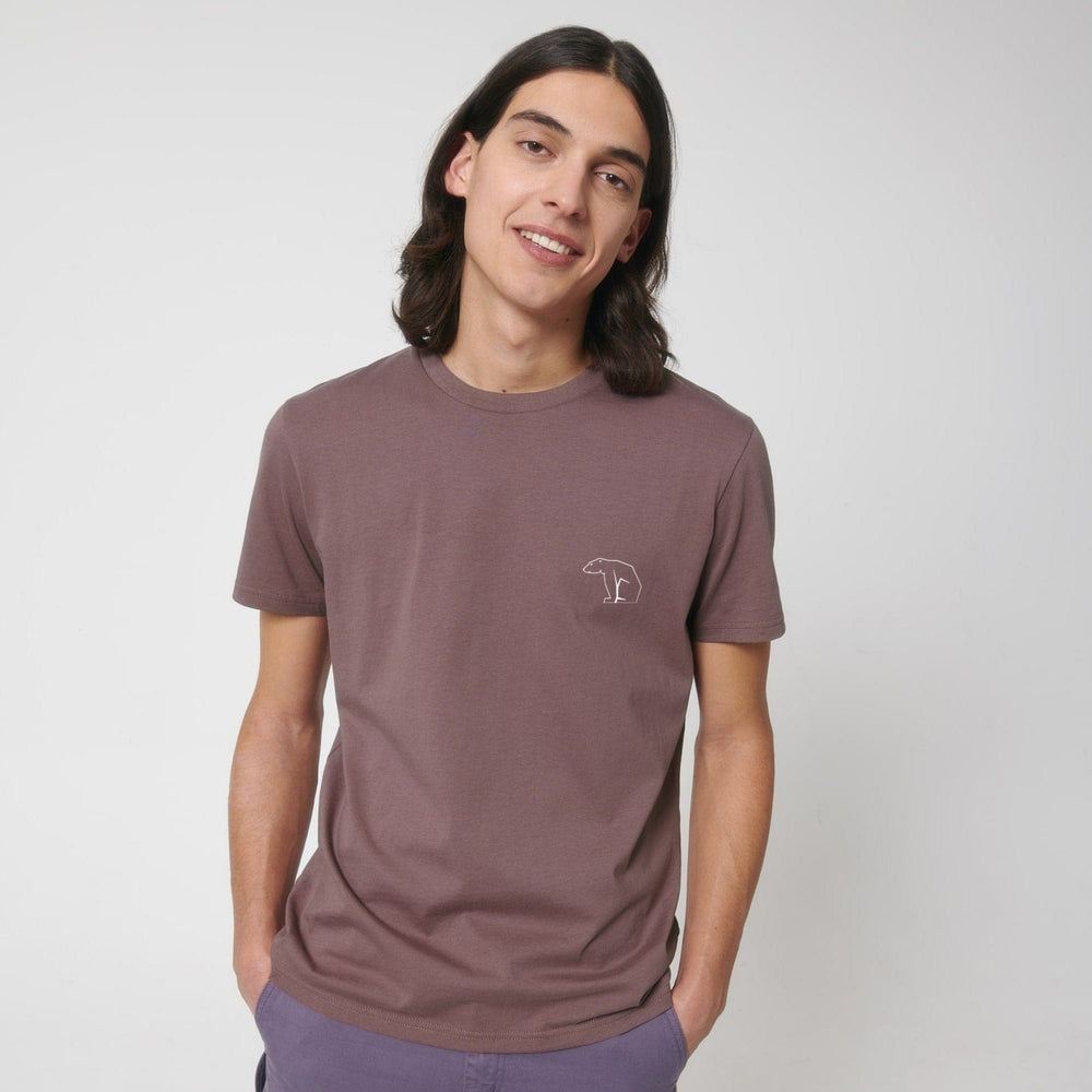 Bear Heavy Organic Cotton Tee - Kaffee Coffee