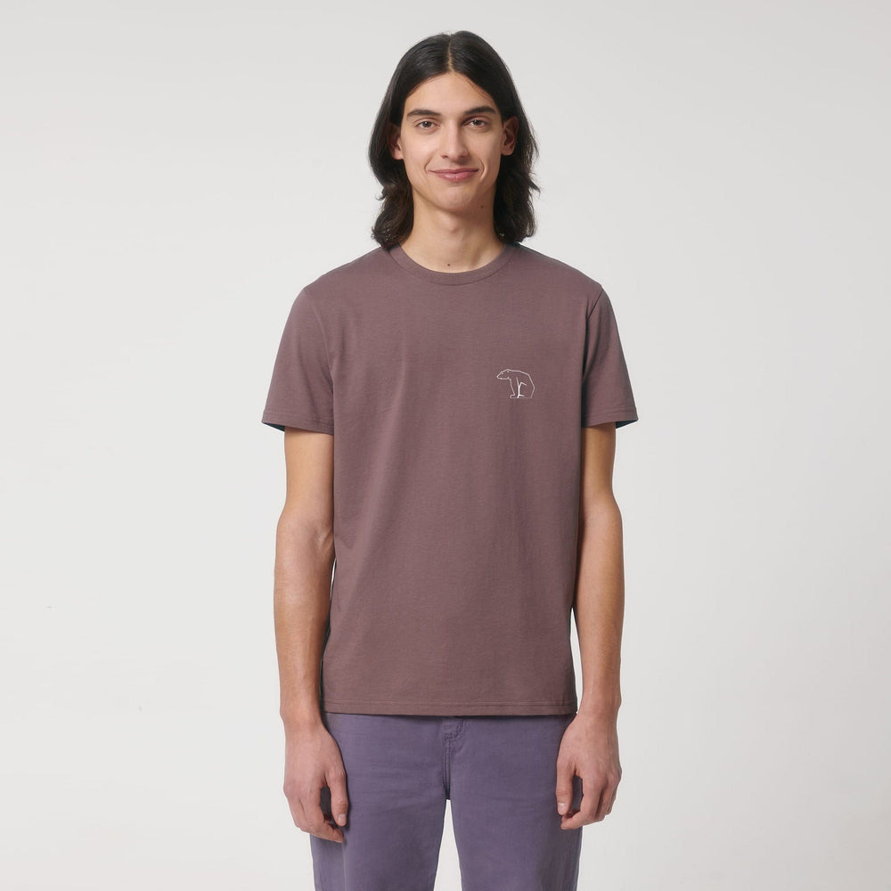 Bear Heavy Organic Cotton Tee - Kaffee Coffee