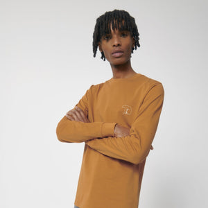 Bear Organic Longsleeve Heavy Cotton Tee - Day Fall