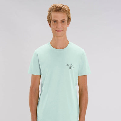 Bear Heavy Organic Cotton Tee - Sky Blue