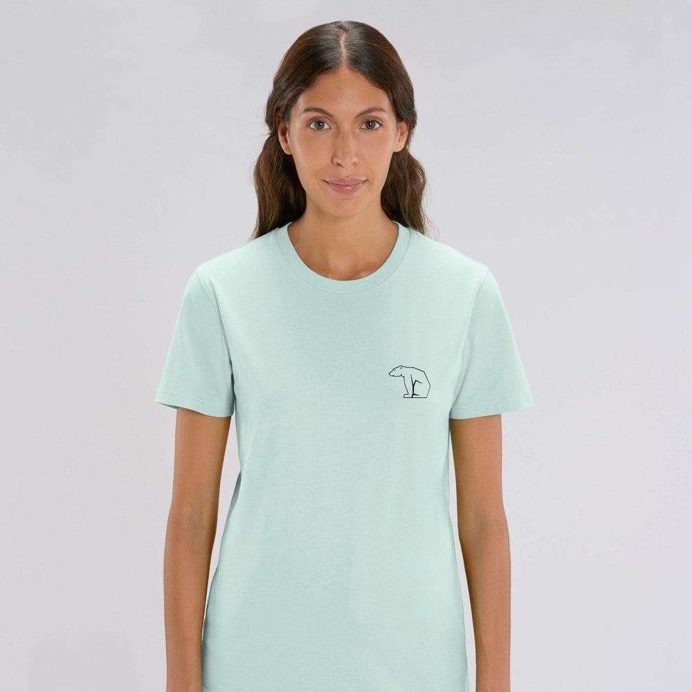 Bear Heavy Organic Cotton Tee - Sky Blue