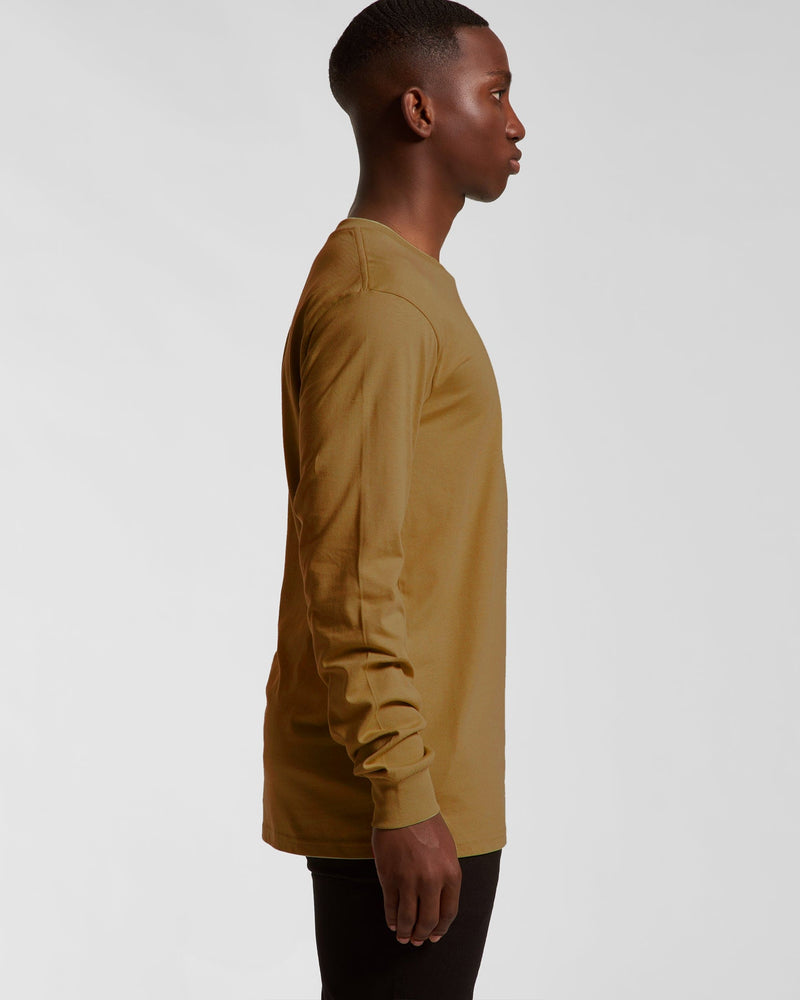 Bear Organic Longsleeve Heavy Cotton Tee - Camel