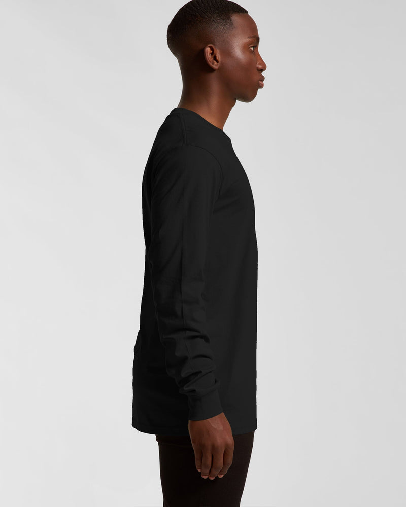 Bear Organic Longsleeve Heavy Cotton Tee - Black