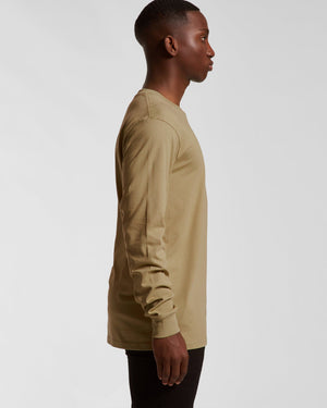 Bear Organic Longsleeve Heavy Cotton Tee - Sand