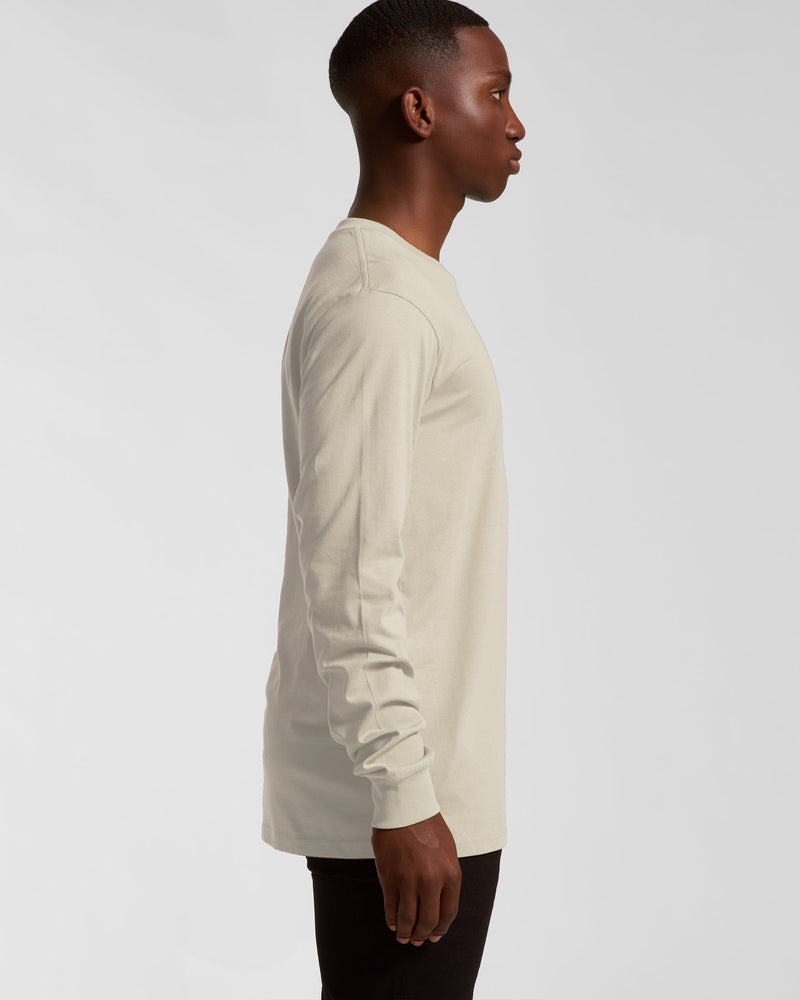 Bear Organic Longsleeve Heavy Cotton Tee - Natural White