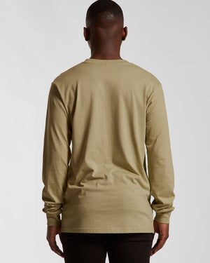 Bear Organic Longsleeve Heavy Cotton Tee - Sand