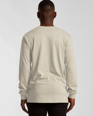 Bear Organic Longsleeve Heavy Cotton Tee - Natural White