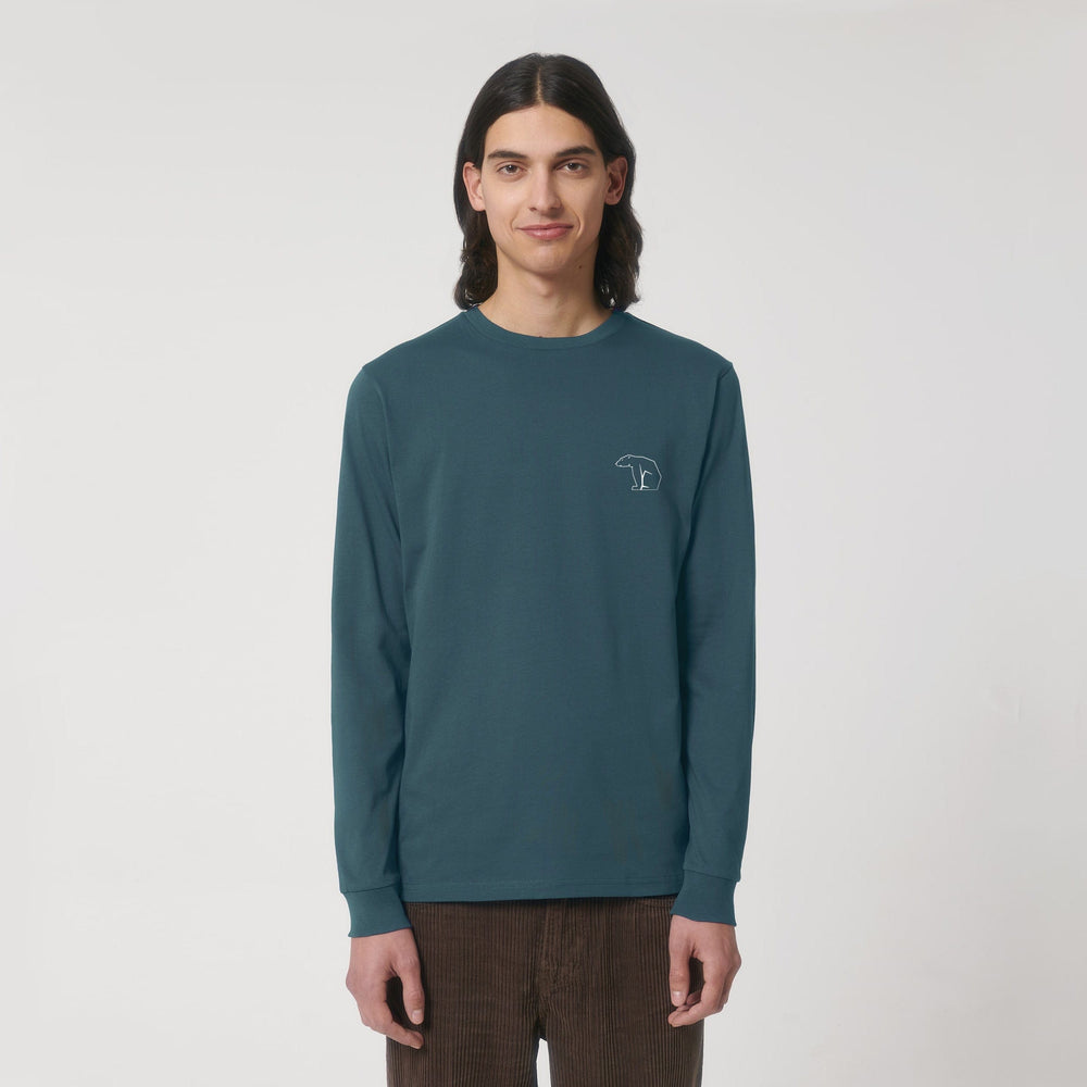 Bear Organic Longsleeve Heavy Cotton Tee - Stargazer