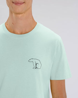 Bear Heavy Organic Cotton Tee - Sky Blue