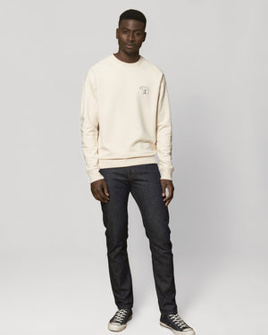 Bear Heavy Organic Sweatshirt - Natural White