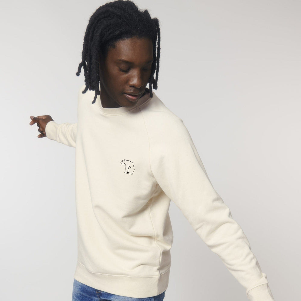 Bear Heavy Organic Sweatshirt - Natural White