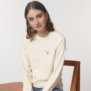 Bear Heavy Organic Sweatshirt - Natural White