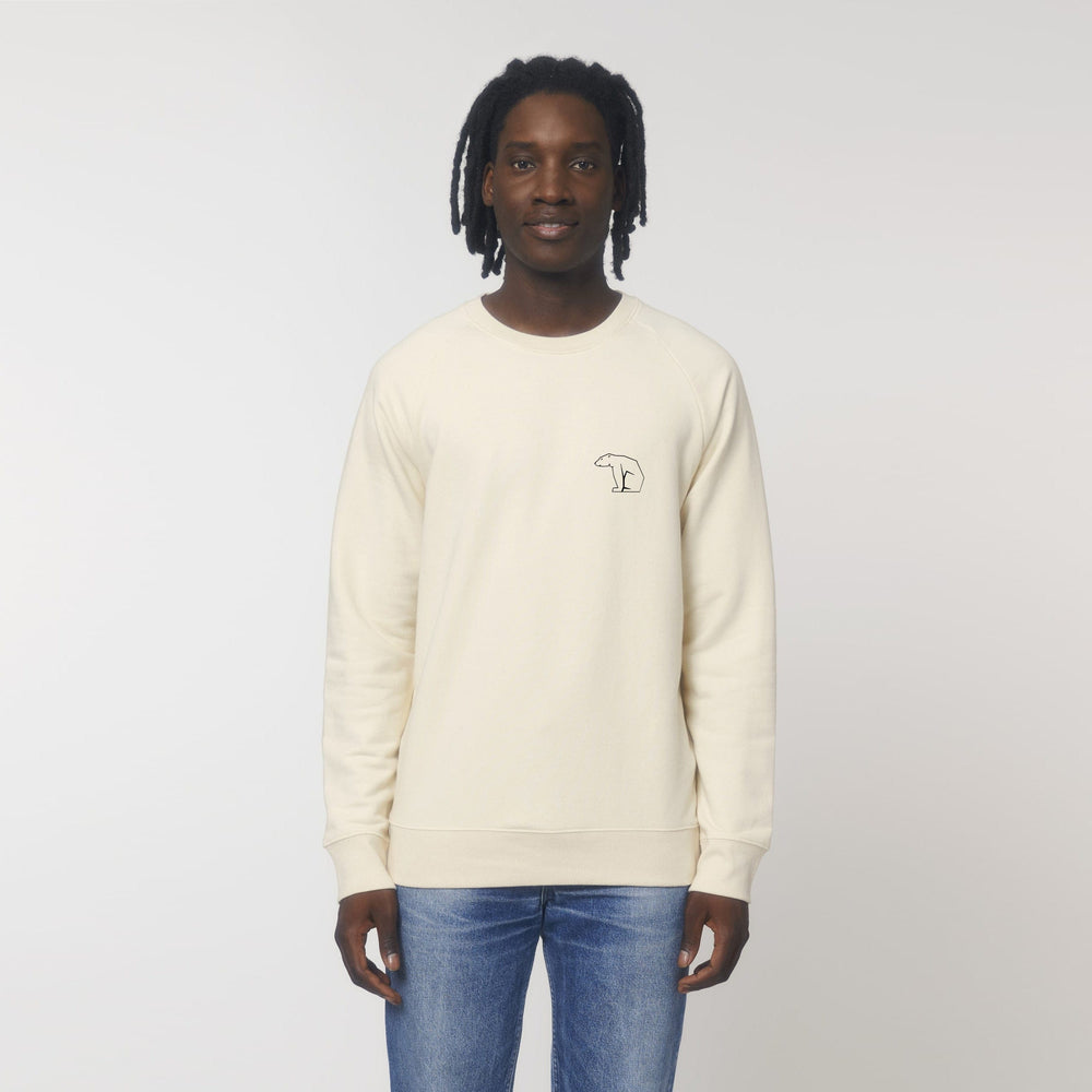 Bear Heavy Organic Sweatshirt - Natural White