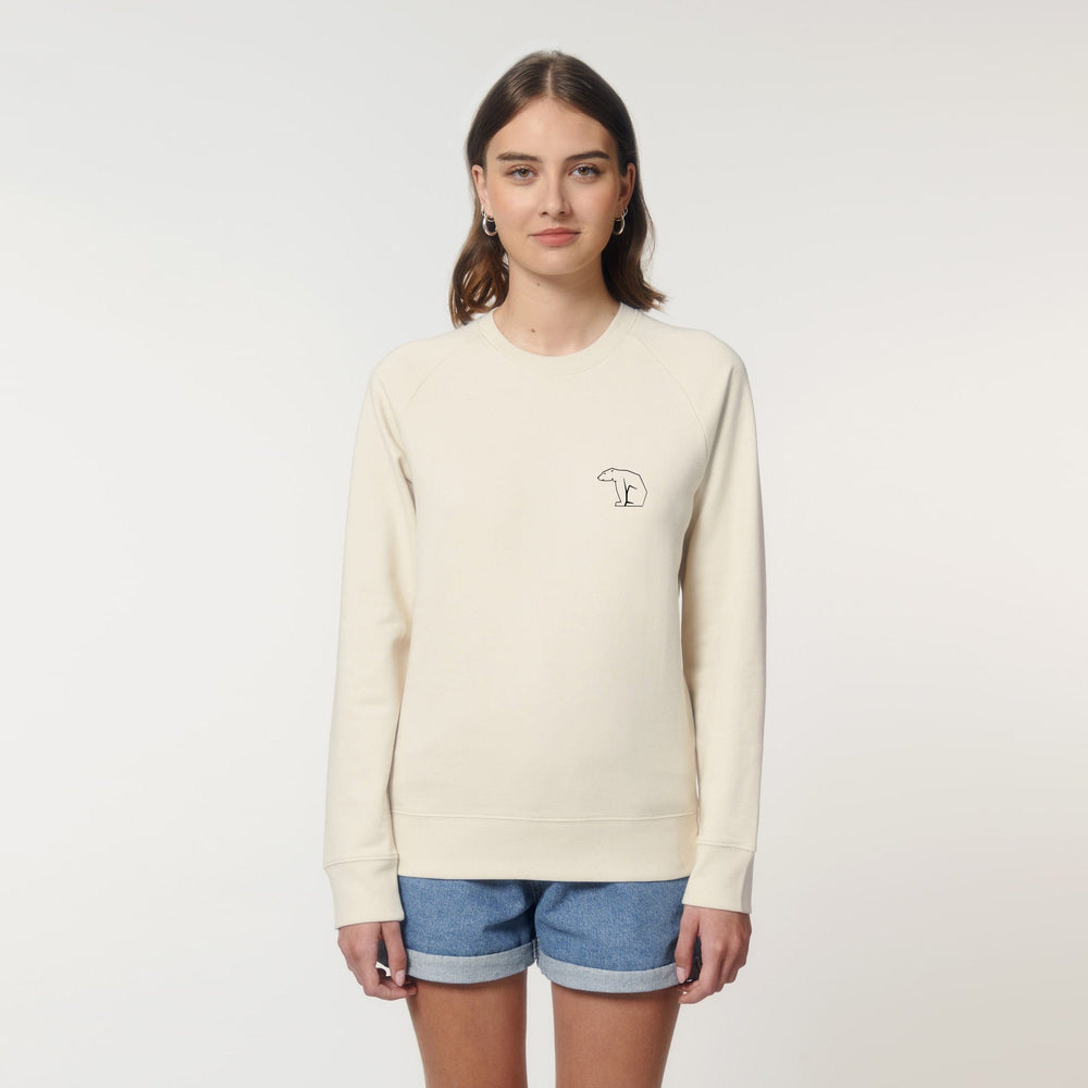 Bear Heavy Organic Sweatshirt - Natural White