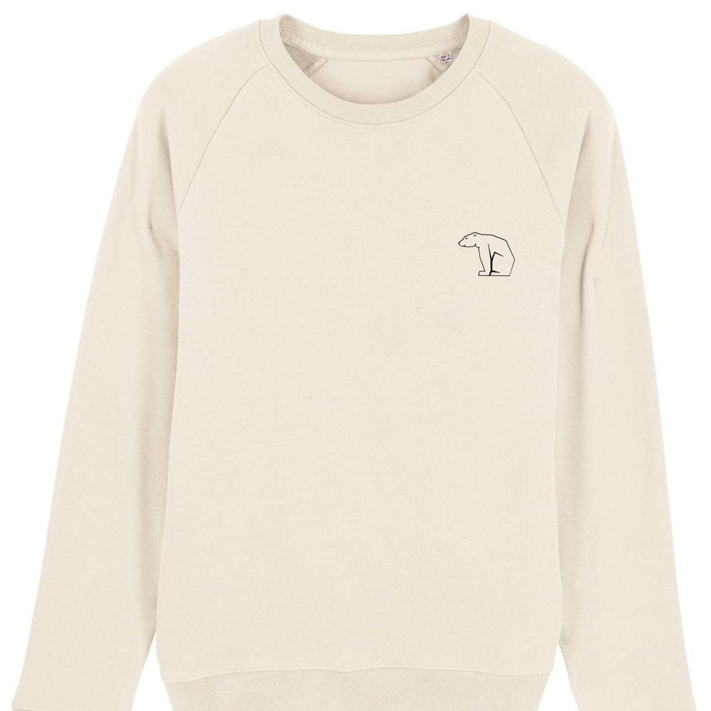 Bear Heavy Organic Sweatshirt - Natural White