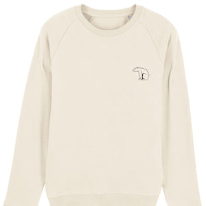 Bear Heavy Organic Sweatshirt - Natural White