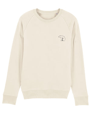 Bear Heavy Organic Sweatshirt - Natural White