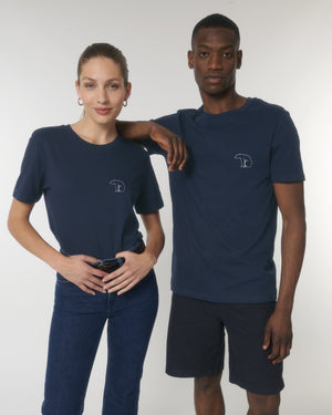 Bear Heavy Organic Cotton Tee - Navy