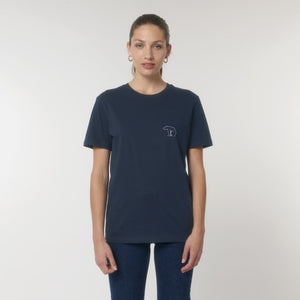 Bear Heavy Organic Cotton Tee - Navy