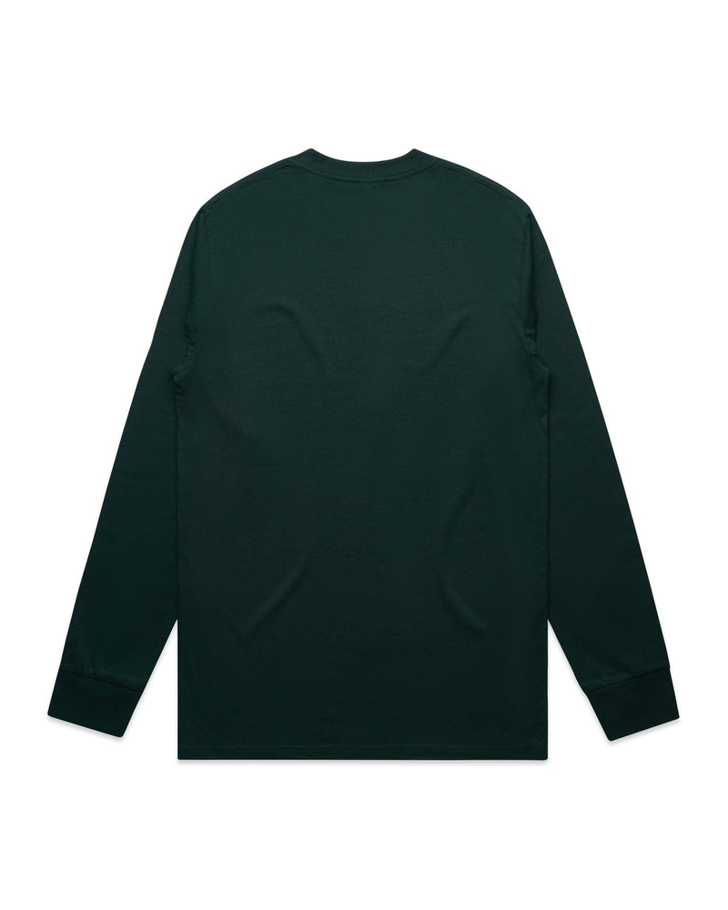 Bear Organic Longsleeve Heavy Cotton Tee - Pine