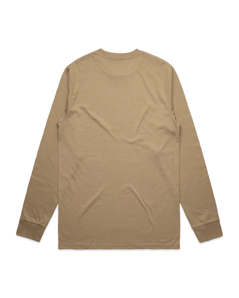 Bear Organic Longsleeve Heavy Cotton Tee - Sand