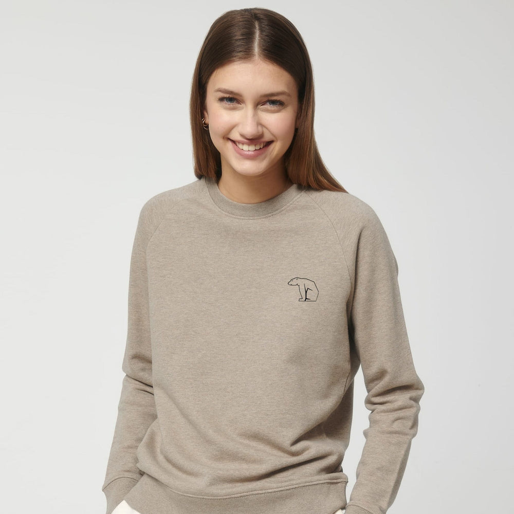 Bear Heavy Organic Sweatshirt - Heather Sand