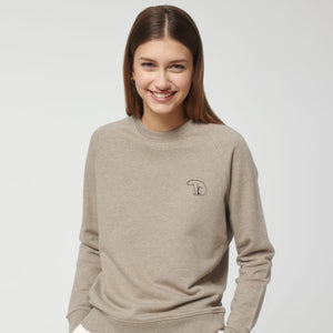 Bear Heavy Organic Sweatshirt - Heather Sand