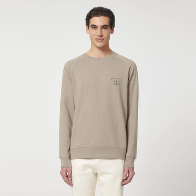 Bear Heavy Organic Sweatshirt - Heather Sand