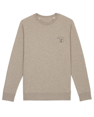 Bear Heavy Organic Sweatshirt - Heather Sand