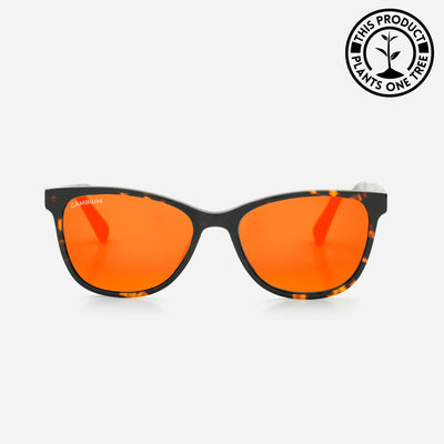 Hana | Sunset Red | Tortoishell frame
