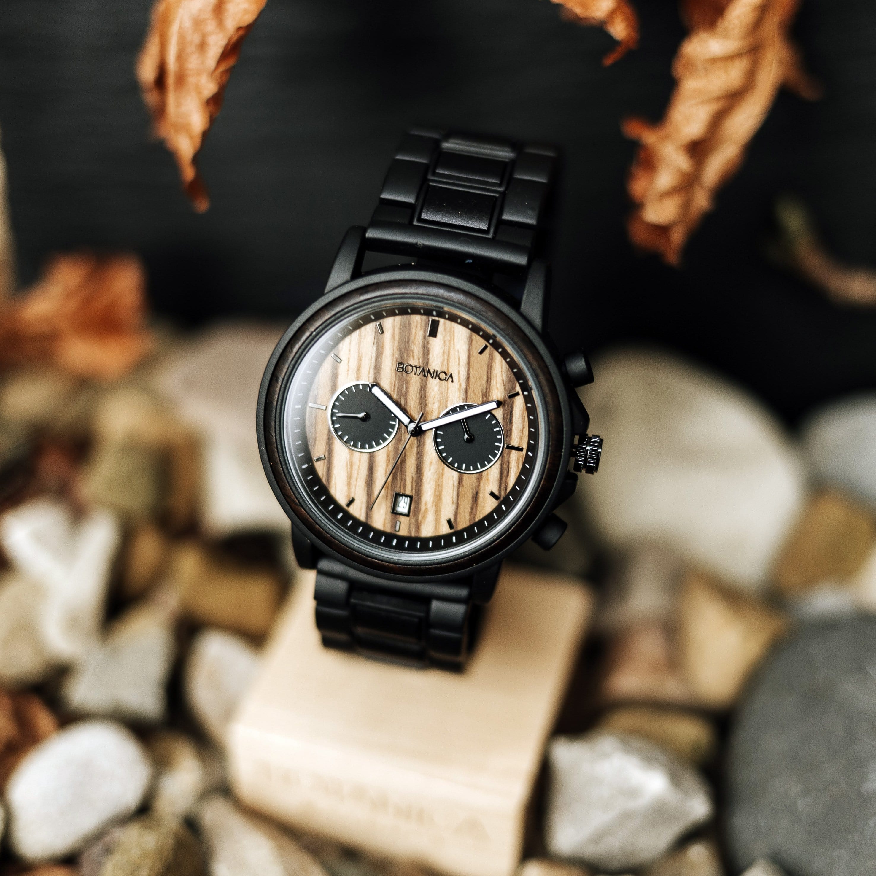 Wood and hotsell steel watches